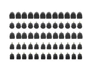 Aramox Fersenspitzen, 30 Paar Schuhabsatz-Reparaturset, U-förmige Runde Schwarze High-Heel-Platten Ersatz für Stiletto-Anti-Rutsch-Damenschuhe