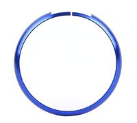 Aramox Remote Key Ring Trim, Aluminiumlegierung Schlüsselanhänger Dekoration Ersatz für MINI R55 R56 R57 R58 R59 R60(Dunkelblau)