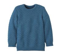 disana - Kid's Aran-Pullover - Wollpullover, Gr. 86-92, blau (Taubenblau)