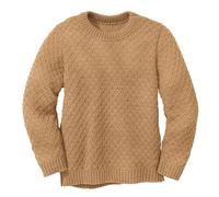 disana - Kid's Aran-Pullover - Wollpullover, Gr. 134-140, beige/orange (Caramel)