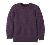 disana - Kid's Aran-Pullover - Wollpullover, Gr. 110-116, lila (Aubergine)