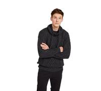 Aran Woollen Mills Pullover Jumper mit Kordeln aus Merino Wolle für Herren