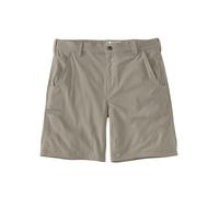 Arbeitsbundhose CARHARTT "Ripstop work Shorts", Herren, Gr. 40, EURO, beige (beige, grau), Obermaterial: 100% Nylon NY., Hosen (23656916-40) beige, grau