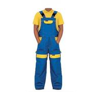 Arbeitshose Latzhose Kinder Arbeitslatzhose Kinderhose Kinderlatzhose (COOL Kid-GELB) (104 cm)