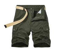 Arbeitshosen Männer Kurz, Bermudashorts Mit Taschen Luftig Leicht Golfhose Stretch Leichte Wander Cargohose Kurze Hosen Herren, Große Größen Sexy Trekking Bermuda Camouflage Trekkinghose armeegrün S