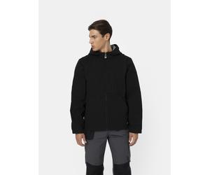 Arbeitsjacke DICKIES "Dickies Workwear Jacken SHERPA LINED HOODED DUCK JACKET", Herren, Gr. 3XL, schwarz (rinsed schwarz), Obermaterial: 100% Baumwolle, Jacken (21613035-XXXL) rinsed schwarz