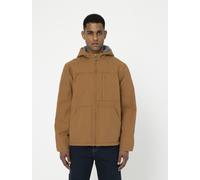 Arbeitsjacke DICKIES "Dickies Workwear Jacken SHERPA LINED HOODED DUCK JACKET", Herren, Gr. L, braun (braun duck), Obermaterial: 100% Baumwolle, Jacken (16165013-L) braun duck
