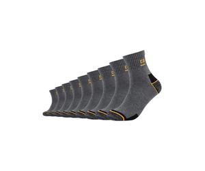Arbeitssocken CAMANO "work", Herren, Gr. 43-46, grau (dunkelgrau, meliert), Baumwollmischung, meliert, normal, Socken, Cotton-Mix, Multipack, Komfortbund (79821610-43) dunkelgrau, meliert