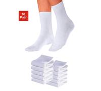 Arbeitssocken GO IN, Gr. 39-40, weiß, Baumwolle, Polyamid, uni und gemustert, elastisch, Socken, für medizinische Berufe (313682-39) weiß