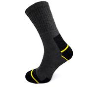 Arbeitssocken Herren - Robuste Baumwollsocken für Arbeit Sport und Alltag - Schwarz Grau Gelb - Größen 39-46 - 3er 5er 10er 20er Pack (DE/NL/SE/PL, Numerisch, 43, 46, Regular, Regular, 1, Grau)