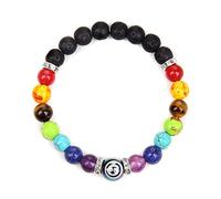 ARBM Chakra Armband Echte Steine,Krebs-Kristall-Armbänder Für Yoga-Perlen, Reiki, Natürliche Edelsteine, Armband Zur Meditation, Angstlinderung, Schmuckgeschenke Für Männer Und Frauen