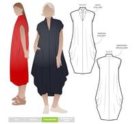 ARC Style Schnittmuster - Toni Designer-Kleid (Größen 18-30)