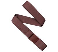 Arcade Belts A2 Slim Adventure Gürtel: Heavy Duty Stretch, Metallfreie Schnalle, Atlas - Burgunderrot, Standard (Up to 40"); 1.25" Slim Width