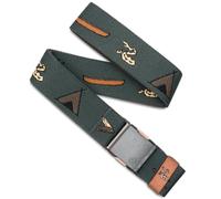 Arcade Belts A2 Unisex Adventure Belt: Heavy Duty Stretch, Metallfreie Schnalle, Get Outside - Jalapeno/Bay, Standard (Up to 40"); 1.5" Wide