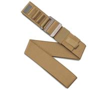 Arcade Belts Hardware Alu-Allzweckgürtel - flache Aluminium-Schnalle, robuster Arbeitsgürtel, Stretch-Gurtband, rutschfest, Coyote, Regular | M/L - Fits up to 40”