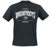 Architects Whiplash Crown Männer T-Shirt schwarz 4XL 100% Baumwolle Band-Merch, Bands
