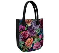 Arco Design Bertoni Damen Shopper aus Filz Elegante Moderne Filztasche mit Reißverschluss City Bag XL Handtasche Uni Schule Arbeit oder Freizeittasche Anthrazit (Enigma)