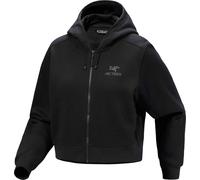Arc'teryx - Fleece-Sweatshirt mit Reißverschluss - Damen / Frau - Emblem Fleece FZ Crop W - Emblem Fleece FZ Crop W Black für Damen aus schwarz M
