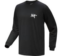 Arc'teryx - Langarmshirt aus Baumwolle - Kragg SL Cotton Tile LS M Black/Arctic Silk für Herren aus Baumwolle - Größe XL - schwarz schwarz XL
