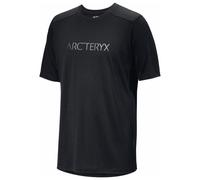 Arc'teryx - Ionia Merino Wool Arc'Word Logo S/S - Merinoshirt, Gr. XXL, schwarz (Black)