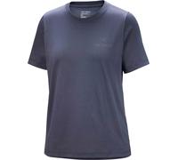 Arc'teryx - Kletter-T-shirt aus Baumwolle - Damen / Frau - Kragg SL Cotton Emblem SS W Dk Stratus - Kragg SL Cotton Emblem SS W Dk Stratus Grün S