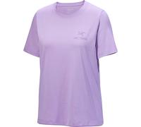 Arc'teryx - Kletter-T-shirt aus Baumwolle mit langen SUPIMA® ärmeln - Damen / Frau - Kragg SL Cotton Emblem SS W Mallow - Kragg SL Cotton Violett M