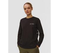 Arcteryx Kragg Cttn Crw Ls W Langarmshirt Für Damen X000008469-21993 Schwarz XS