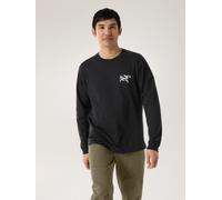 Arc'teryx - Langarmshirt aus Baumwolle - Kragg SL Cotton Tile LS M Black/Arctic Silk für Herren aus Baumwolle - Größe L - schwarz schwarz L