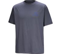 ARC'TERYX Kragg Sl Cotton Bird Word Ss - Herren - Blau - Größe M- Modell 2026