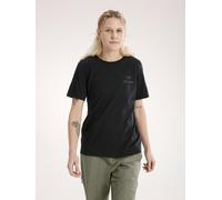Arc'teryx Kragg Sl Cotton Emblem Crew Ss W Black Größe M
