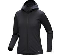Arc'teryx Kyanite Lt Hoody Damen-Kapuzenpullover, leicht, bequem, Performance-Stretch-Fleece, Schwarz, Größe M