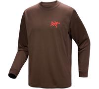 Arc'teryx - Langarmshirt aus Baumwolle - Kragg SL Cotton Tile LS M Carob/Dynasty für Herren aus Baumwolle - Größe S - Braun Braun S