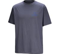 Arc'teryx Men's Kragg SL Cotton Bird Word Shortsleeve Dark Stratus/Fluidity Dk Stratus / Fluidity M
