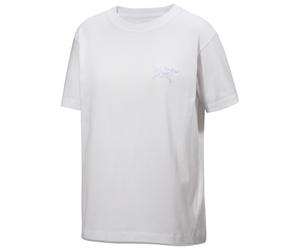 Arc'teryx - Women's Kragg Cotton Little Bird Crew S/S - T-Shirt, Gr. XL, grau/weiß (WhiteLight/White)