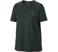Arc'teryx Women's Kragg SL Cotton Emblem Crew Short Sleeve Shirt Dark Jade M