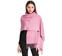 Arctic Penguin Pashmina Schal Kaschmir Stolen Damen Schultertuch für Frauen Hochzeit Kaschmirschal Herren Umschlagtuch Winter/ (Dunkelrosa)