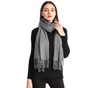 Arctic Penguin Pashmina Schal Kaschmir Stolen Damen Schultertuch für Frauen Hochzeit Kaschmirschal Herren Umschlagtuch Winter/ (Grau)