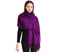 Arctic Penguin Pashmina Schal Kaschmir Stolen Damen Schultertuch für Frauen Hochzeit Kaschmirschal Herren Umschlagtuch Winter/ (Violett)