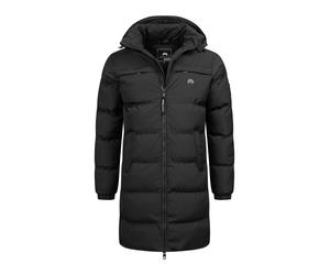 Arctic Seven Herren Winter Parka gesteppt Schwarz L