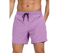 Arcweg Badehose für Herren mit Reißverschlusstasche Atmungsaktiv Wasserabweisend Badeshorts Männer Trainingsshorts Elastisch Verstellbar Mit Tunnelzug Meshfutter