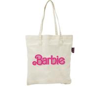 ARDITEX - Baumwoll-Tote-Bag 37x41cm - Barbie-Logo im Vintage-Stil in Rosa - Umweltfreundlich und wiederverwendbar - Offizielle Barbie Lizenz