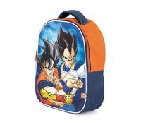 ARDITEX - Kinder Rucksack 3D Dragon Ball mit Goku und Vegeta - 26x32x10cm - Farbe Blau - Perfekt für Jungen - Ideal für Kindergarten und Grundschule