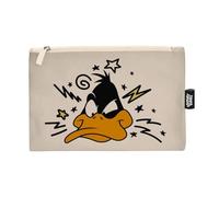 ARDITEX, Looney Tunes Kosmetiktasche, Daffy Duck Kulturtasche für Kinder, Waschtasche Kinder für Reise Ideal als Make Up Tasche und Perfekt für Kulturtasche Jungen Mädchen, 80% Baumwolle, 22,5 x 16 cm