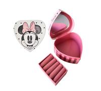 ARDITEX, Minnie Maus Schmuckkästchen Mädchen Herzförmig, Dekobox mit Deckel, Perfekt für den Einsatz als Milchzahndose Jungen, Aufbewahrung von Schmuck und Bastelarbeiten, Näharbeiten, 12x12x7Cm