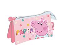 ARDITEX PP13823 EONE-Peppa Pig Federmäppchen, dreifach, 21 x 11 cm