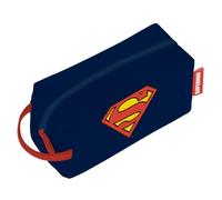 ARDITEX, Superman Kosmetiktasche, Kulturtasche für Kinder, Waschtasche Kinder für Reise Ideal als Kulturtasche Jungen Mädchen, Federmäppchen Wasserdicht, 100% PU, 3 x 22 x 8 cm