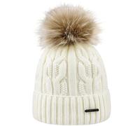 Areco Damen Bommelmütze Weiß weiß