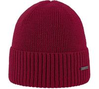 Areco Damen Merino Mütze, weinrot, ONE Size