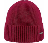 ARECO Damen Mütze Beanie Damen (7347) ONE SIZE weinrot