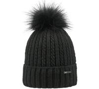 ARECO Damen Mütze Pudelmütze (7382) ONE SIZE schwarz